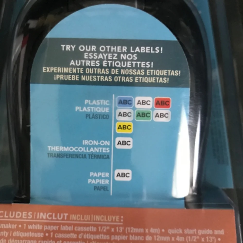 Dymo Label Maker Letra Tag 100H New